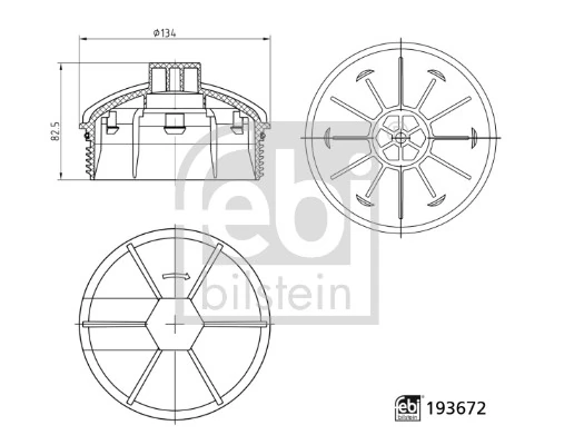 Cap, oil filter housing
